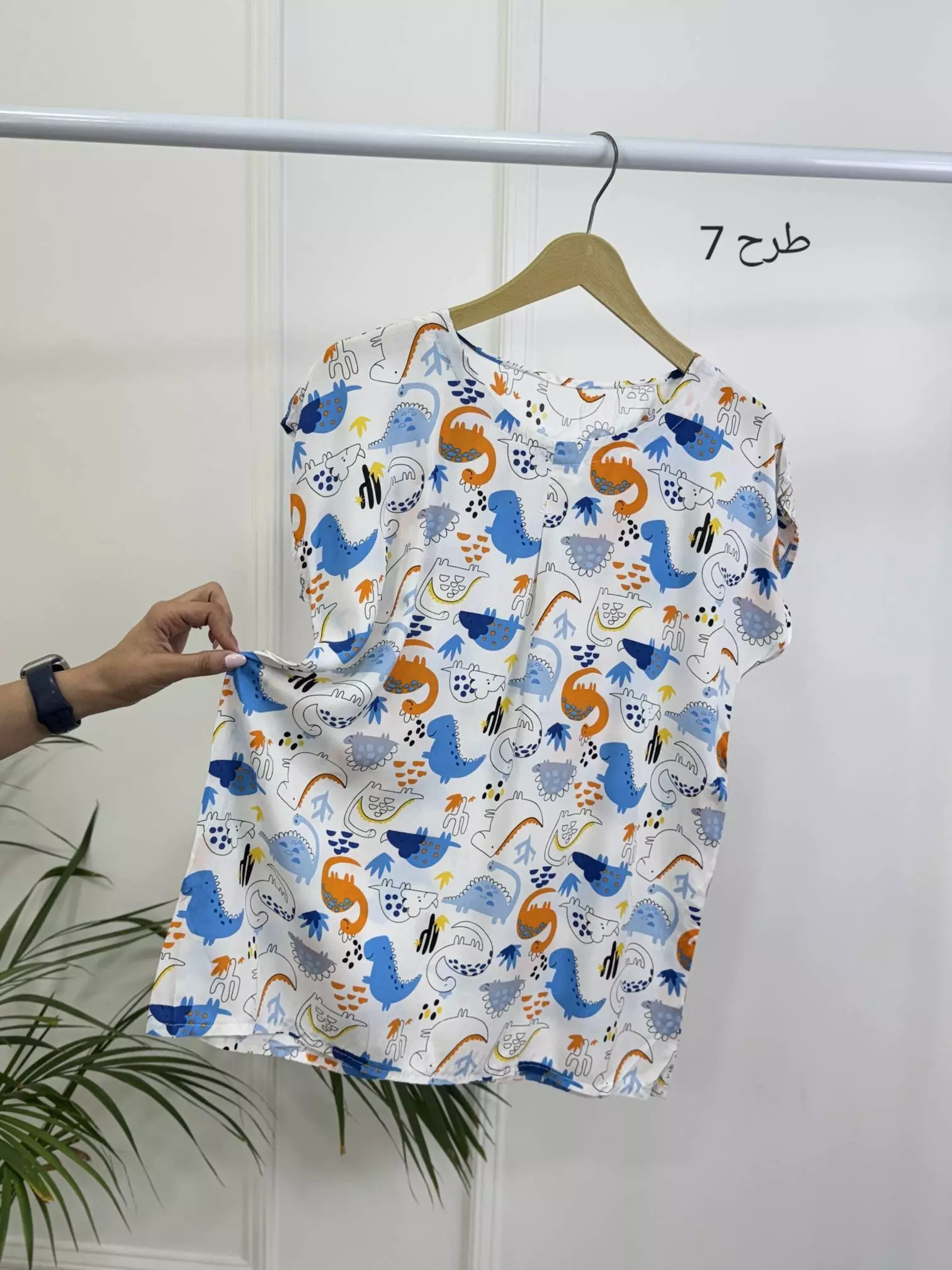 بلوز نخی آستین سرخود